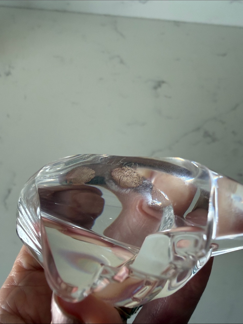 Vintage Steuben Crystal  Eagle Small Signed - Picture 4 of 6